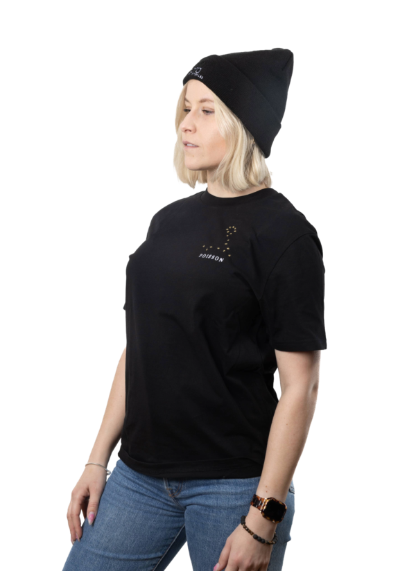 T-shirt brodé unisexe signe poisson