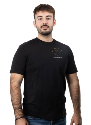 T-shirt brodé unisexe signe sagittaire