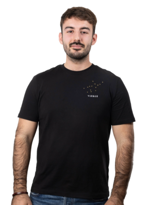 T-shirt brodé unisexe signe vierge