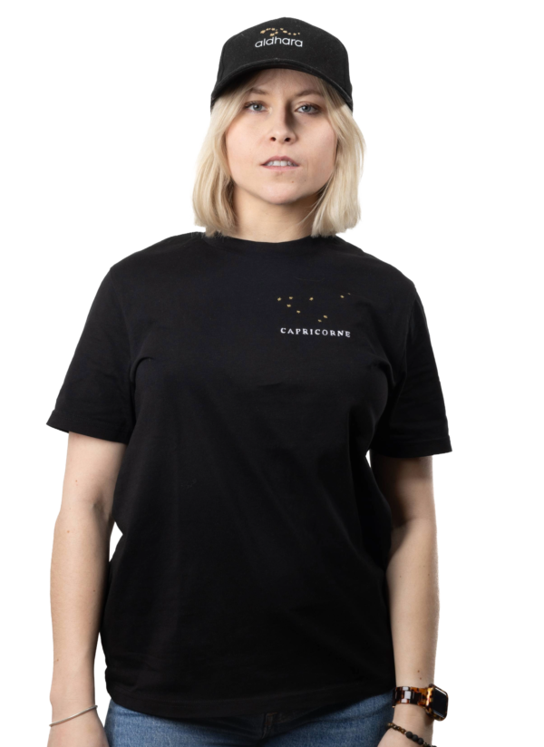 T-shirt brodé unisexe signe capricorne