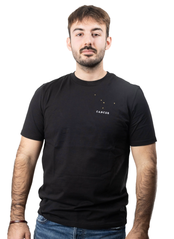 T-shirt brodé unisexe signe cancer