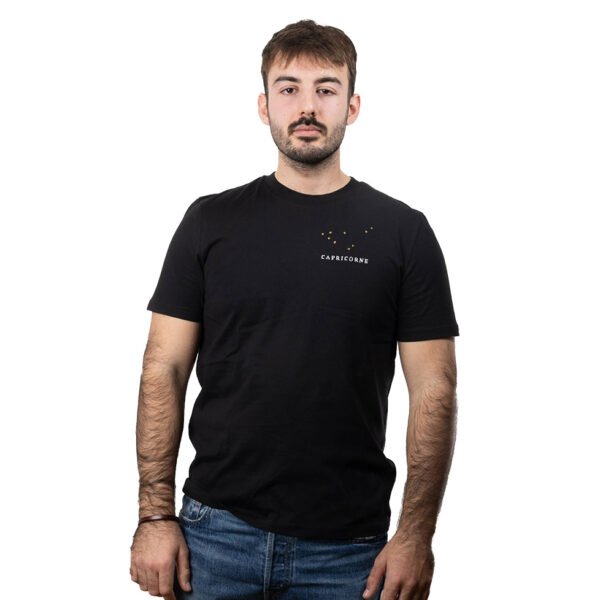 T-shirt brodé unisexe signe capricorne