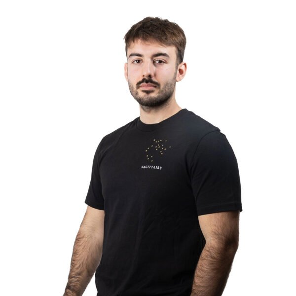 T-shirt brodé unisexe signe sagittaire