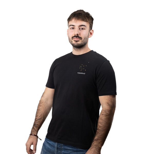 T-shirt brodé unisexe signe verseau