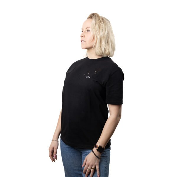 T-shirt brodé unisexe signe lion