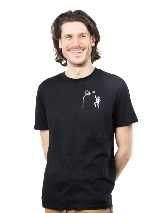 T-shirt unisexe brodé basketball