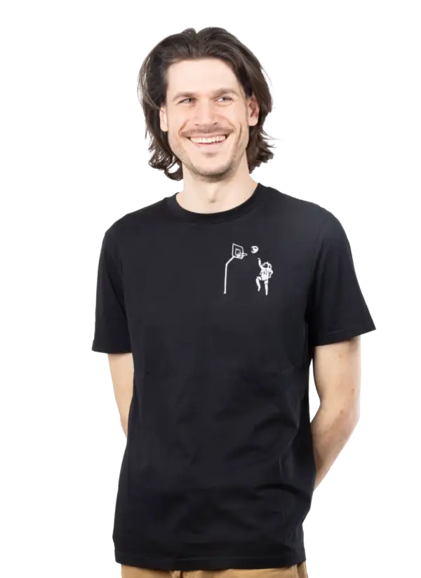 T-shirt unisexe brodé basketball
