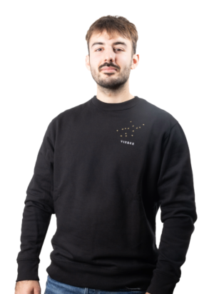 Pull brodé unisexe signe vierge