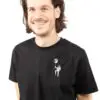 T-shirt unisexe brodé ballon lune