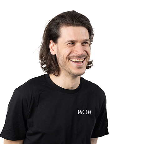 T-shirt unisexe brodé moon