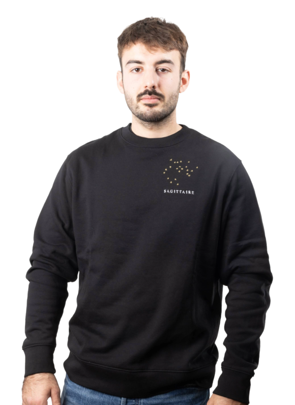 Pull brodé unisexe signe sagittaire