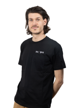 T-shirt unisexe brodé moon