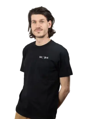 T-shirt unisexe brodé moon