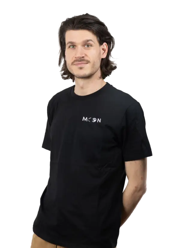 T-shirt unisexe brodé moon