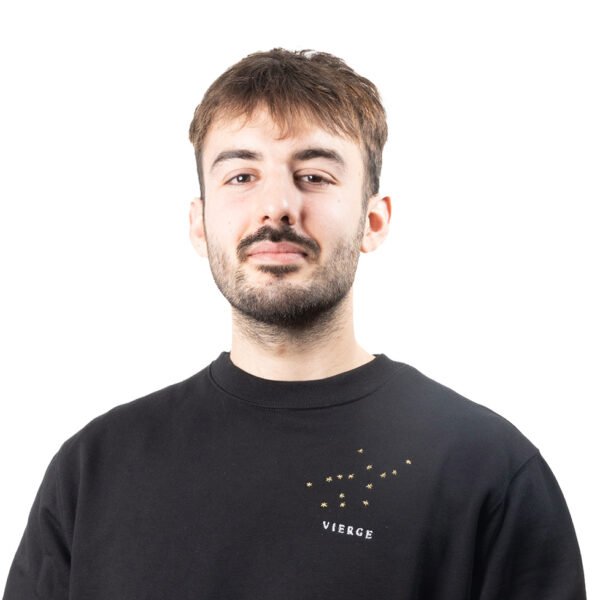 Pull brodé unisexe signe vierge