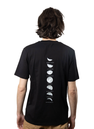 T-shirt unisexe imprimé lune