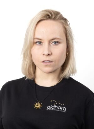 Collier soleil lune or nordique