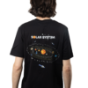 T-shirt unisexe imprimé carte système solaire