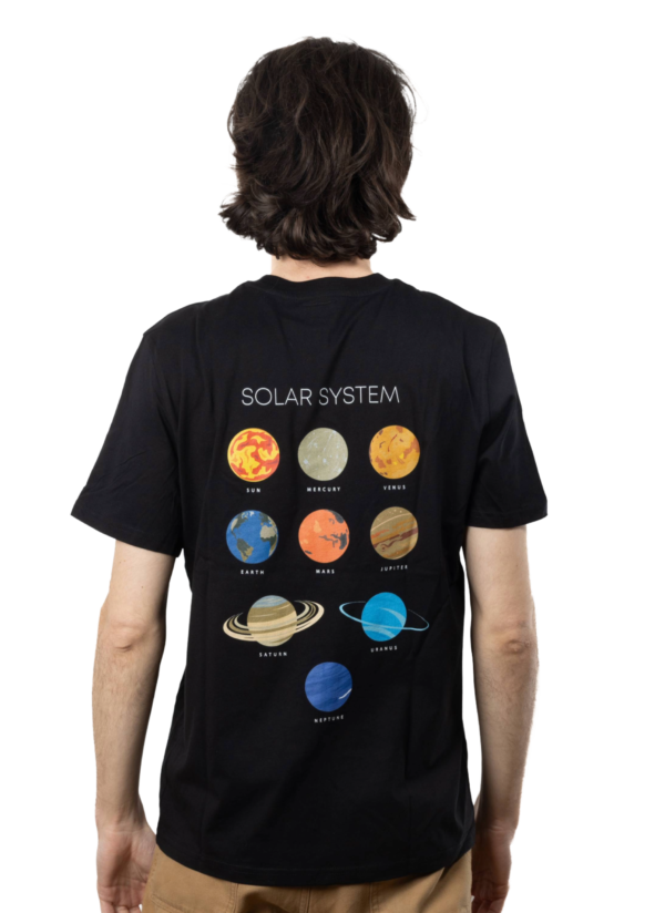 T-shirt unisexe imprimé système solaire